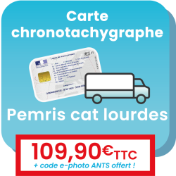 Obtention de la carte chronotachygraphe