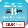 Correction de la carte grise : changement de situation personnelle, mariage, divorce, décès.