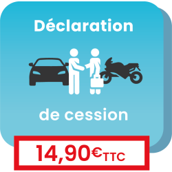 Enregistrement d'une cession suite à la vente ou au don d'un véhicule