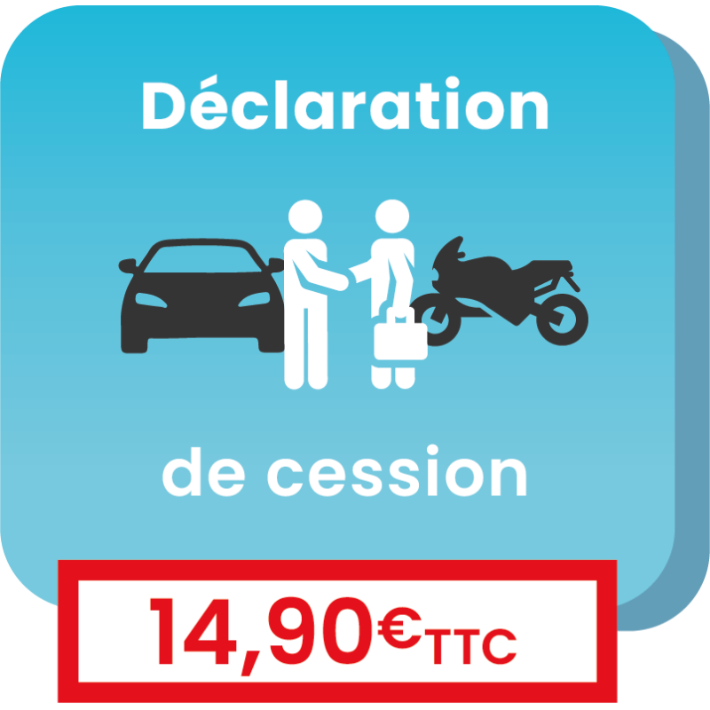 Enregistrement d'une cession suite à la vente ou au don d'un véhicule