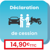 Enregistrement d'une cession suite à la vente ou au don d'un véhicule