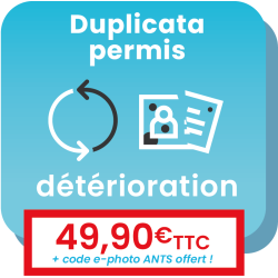 Démarche en ligne pour le renouvellement d'un permis de conduire ancien format, détruit ou expiré.