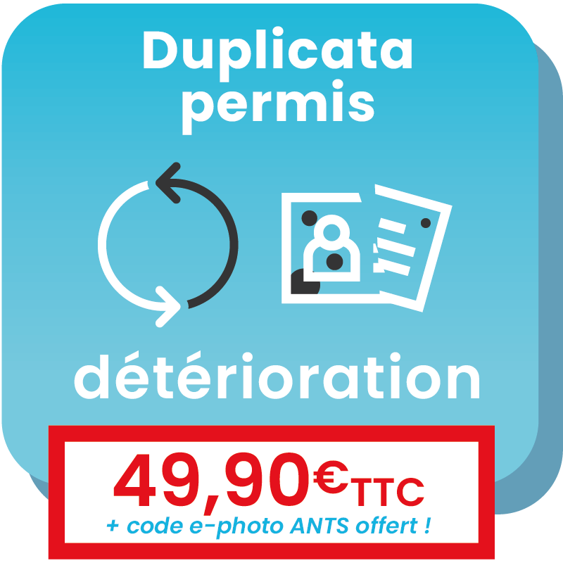 Démarche en ligne pour le renouvellement d'un permis de conduire ancien format, détruit ou expiré.