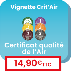 Comment obtenir sa vignette Crit'Air ou certificat qualité de l'air ?