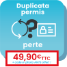 Démarche en ligne pour le renouvellement d'un permis de conduire suite à la perte ou au vol.