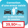Correction d'une erreur de saisie sur la déclaration de cession