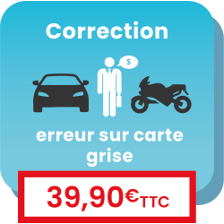 Démarche pour corriger une erreur sur mon certificat d'immatriculation