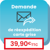 Carte grise en ligne : Réexpédition d'un certificat d'immatriculation