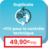 Duplicata en ligne d'une carte grise avec contrôle technique à refaire