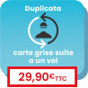 Service en ligne pour demander le duplicata d'une carte grise volée