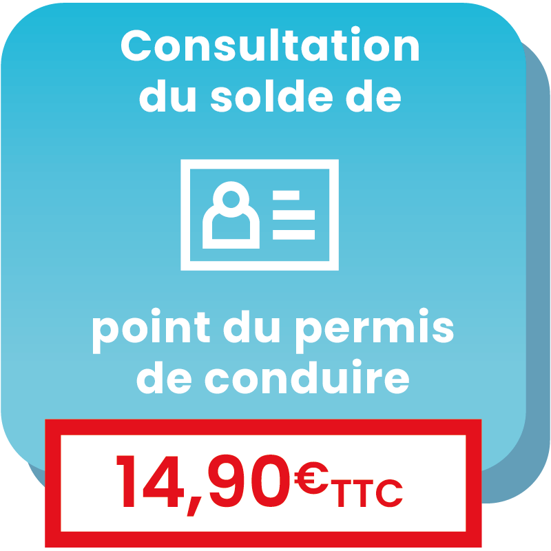 Consultation du solde de point du permis de conduire