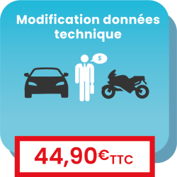 Modification des données...