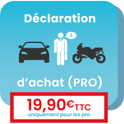 Déclaration d'achat d'un...