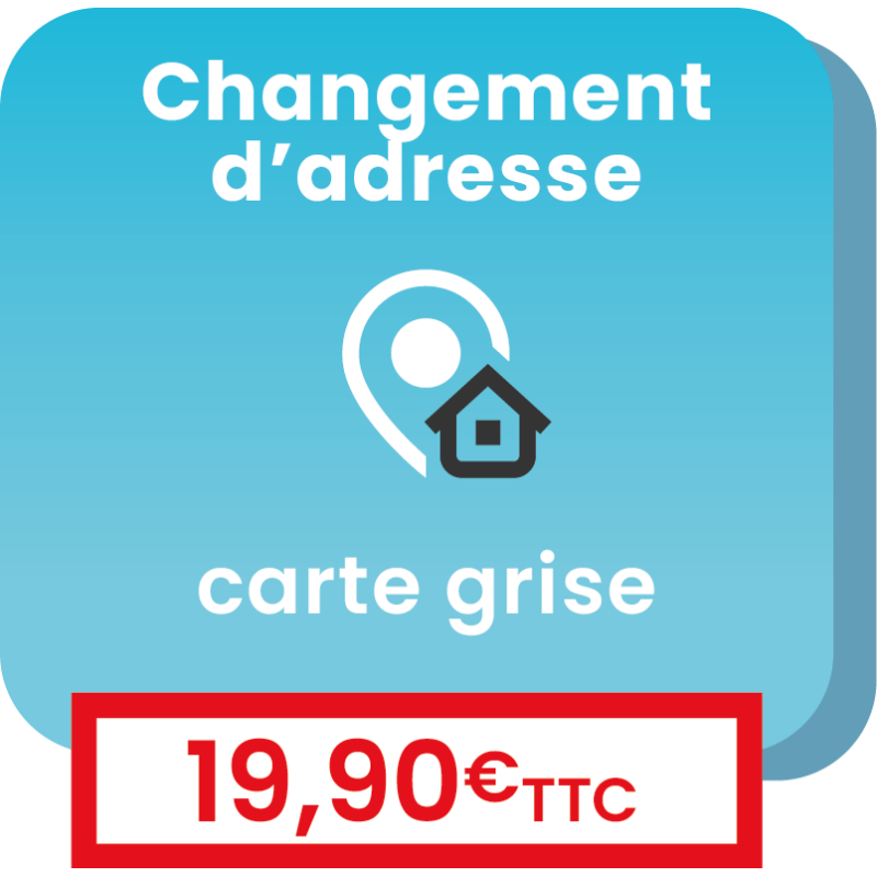 Changement d'adresse du certificat d'immatriculation