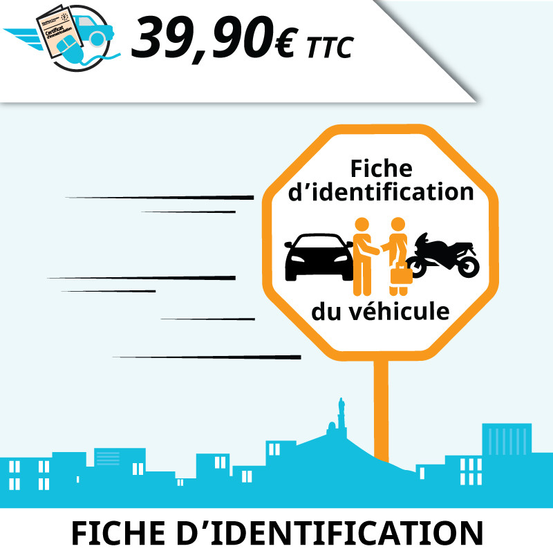 Démarche en ligne pour obtenir la fiche d'identification d'un véhicule